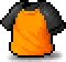 주황색 스포츠 티셔츠