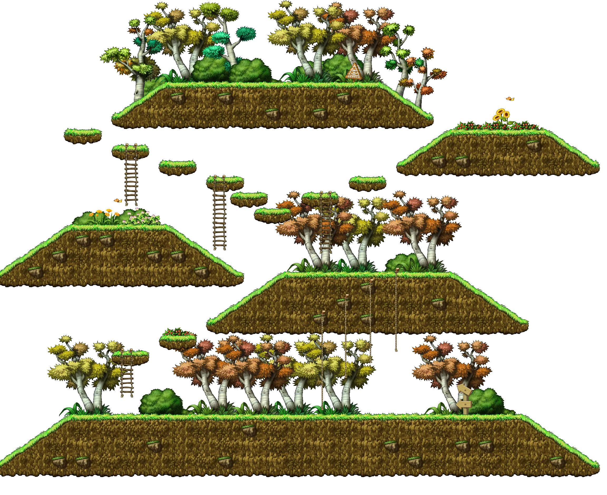 커닝시티 중간숲2 맵