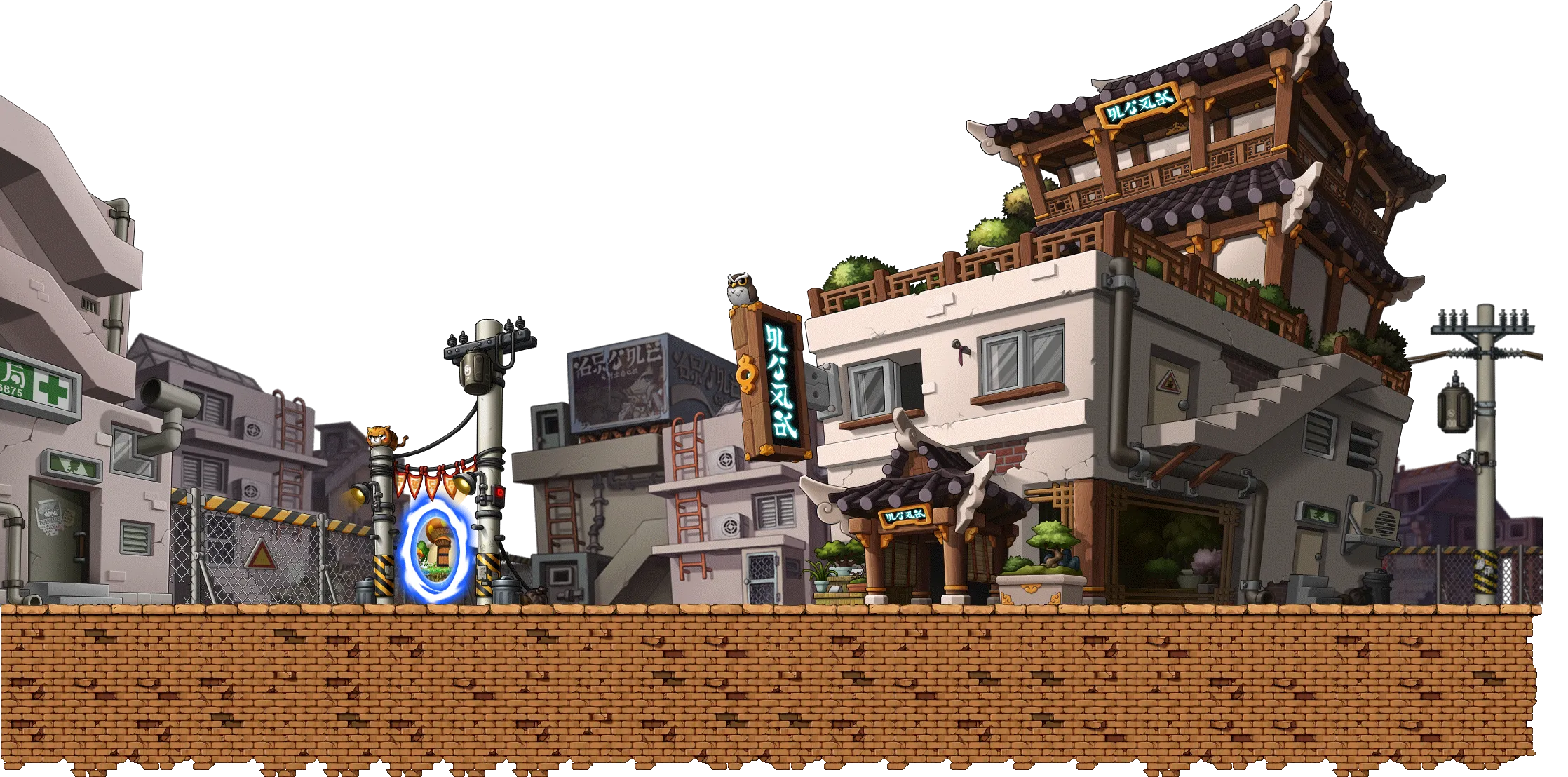 커닝시티 뒷골목