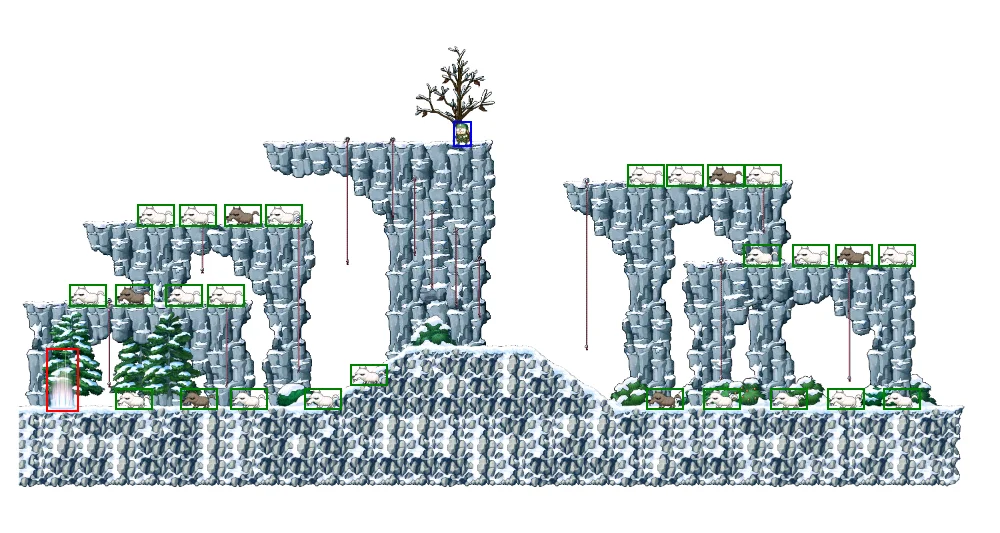 엘나스산맥: 차디찬벌판 맵 - 메이플랜드