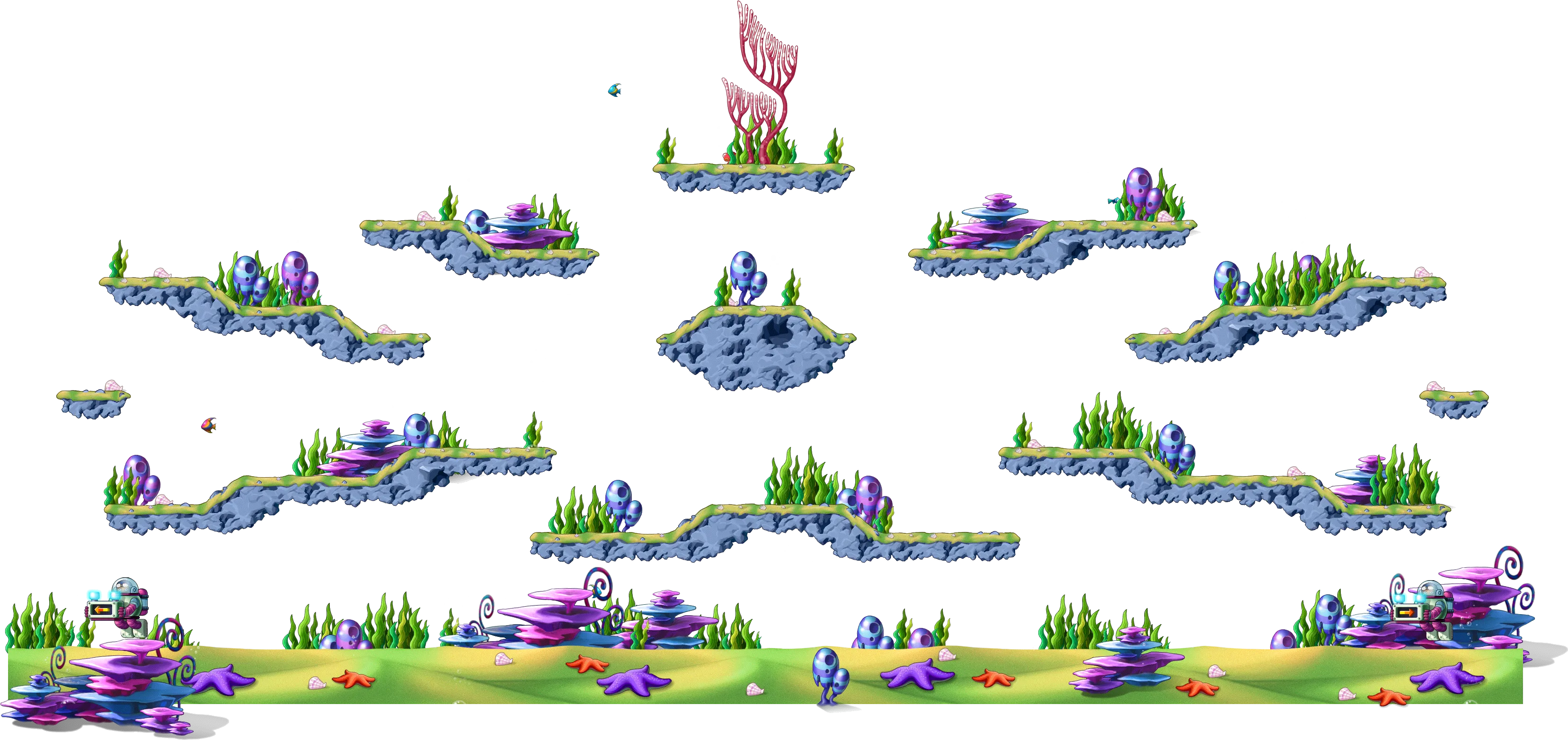 푸른 해초길 맵