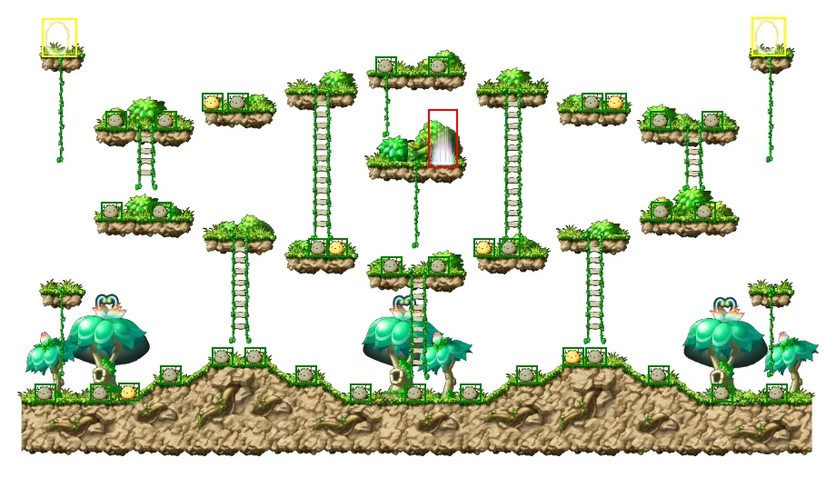 히든스트리트: 털복숭이의 숲 맵 - 메이플랜드