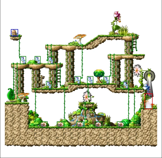 미나르숲: 하늘 둥지 입구 맵 - 메이플랜드