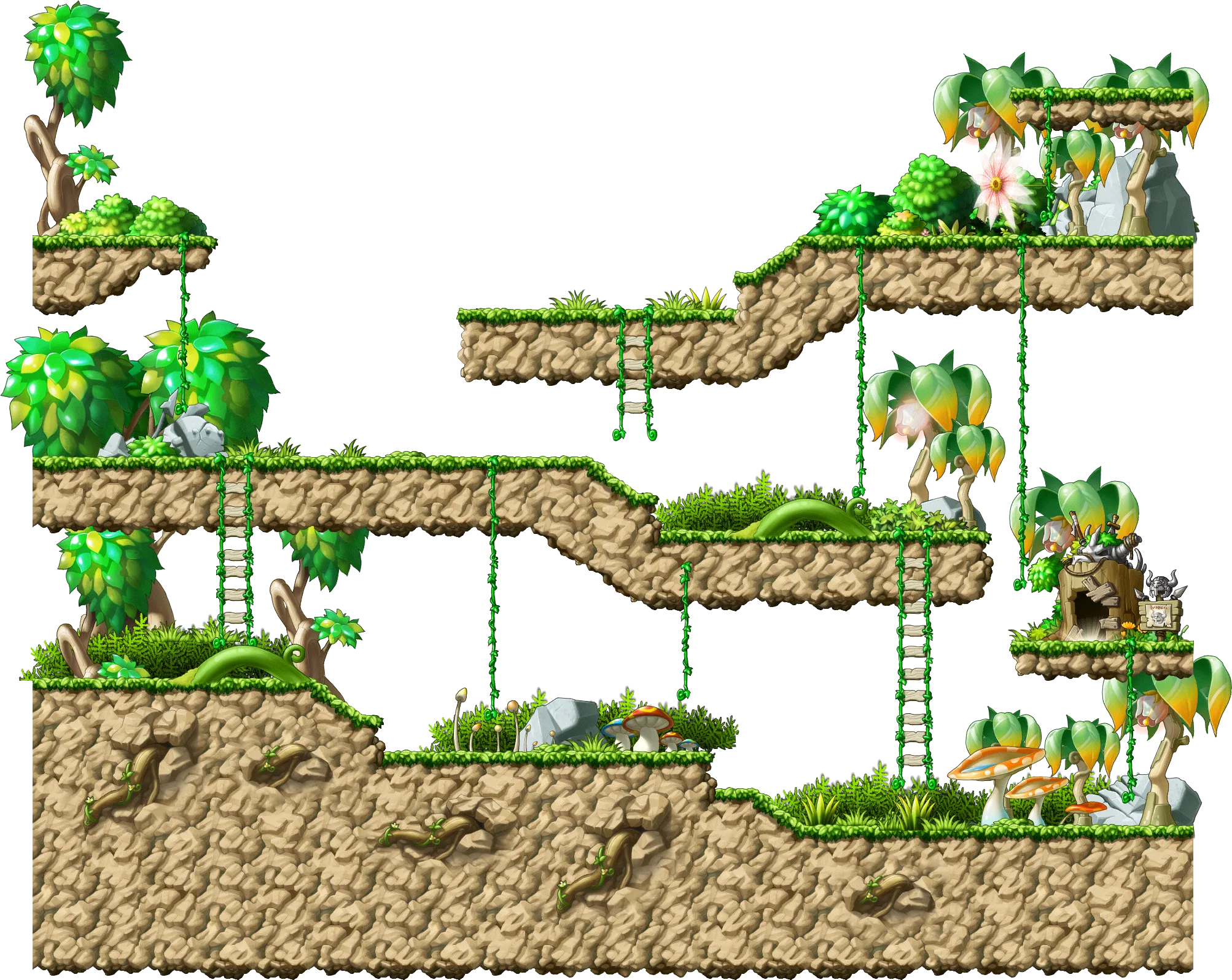 불과 물의 전장 맵