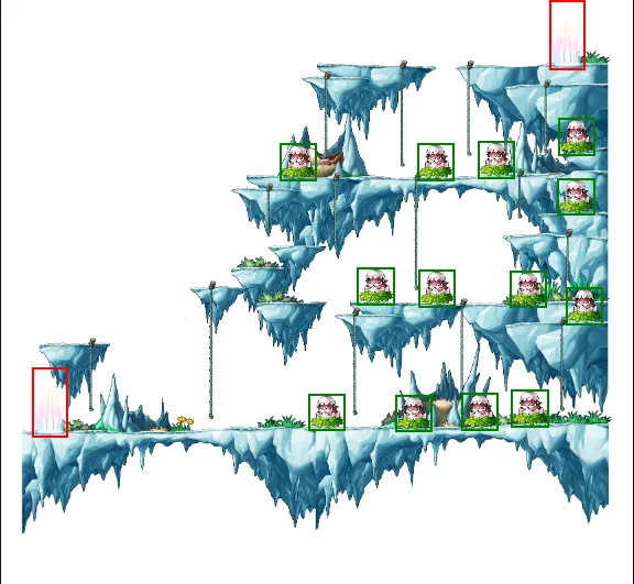 미나르숲: 망가진 용의 둥지 맵 - 메이플랜드