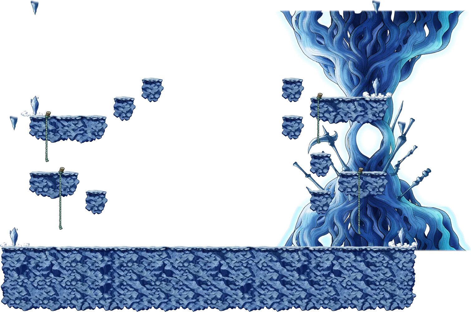 혼테일의 동굴 맵