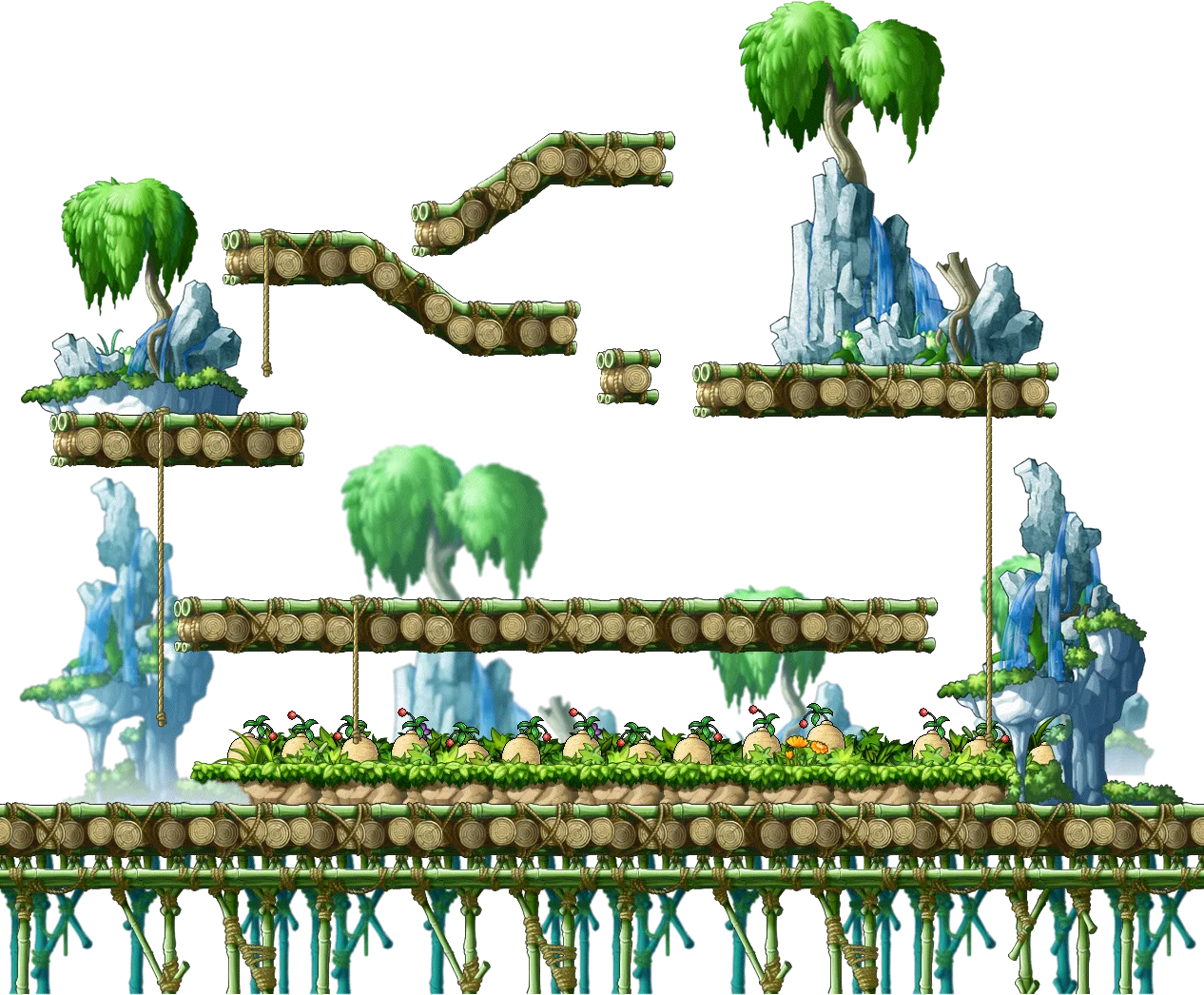 100년 된 약초밭