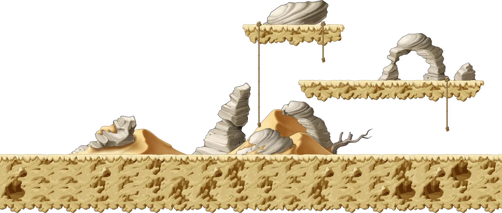 흰 바위 사막 맵