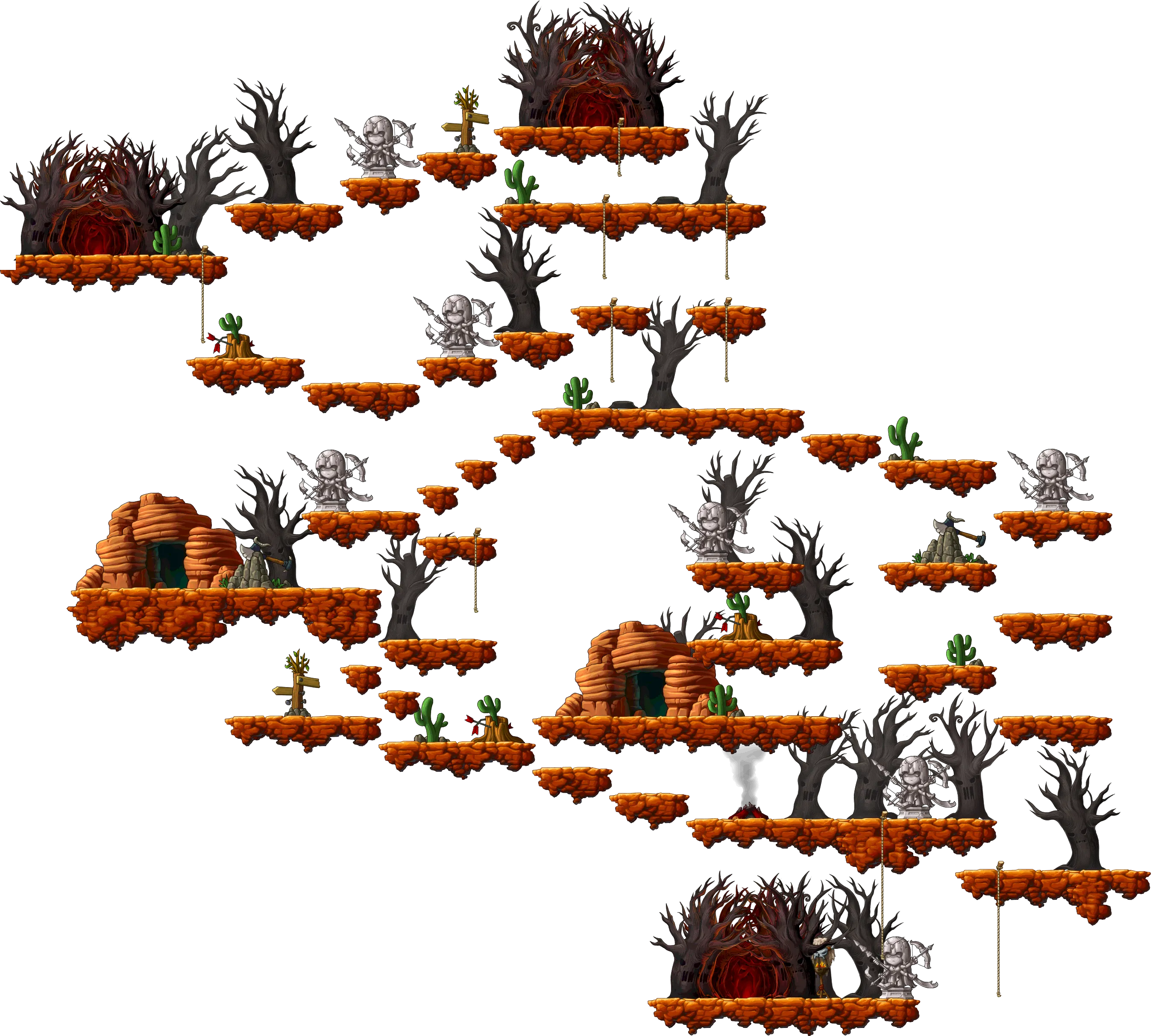 산비탈 초입 하단