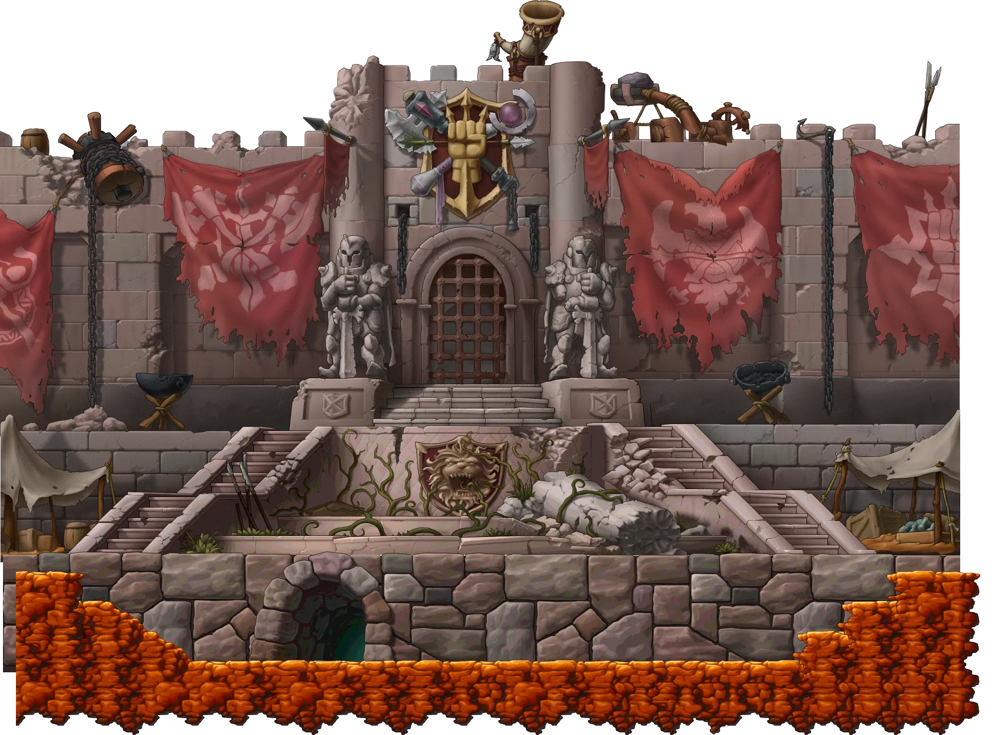 크림슨우드 성채 맵