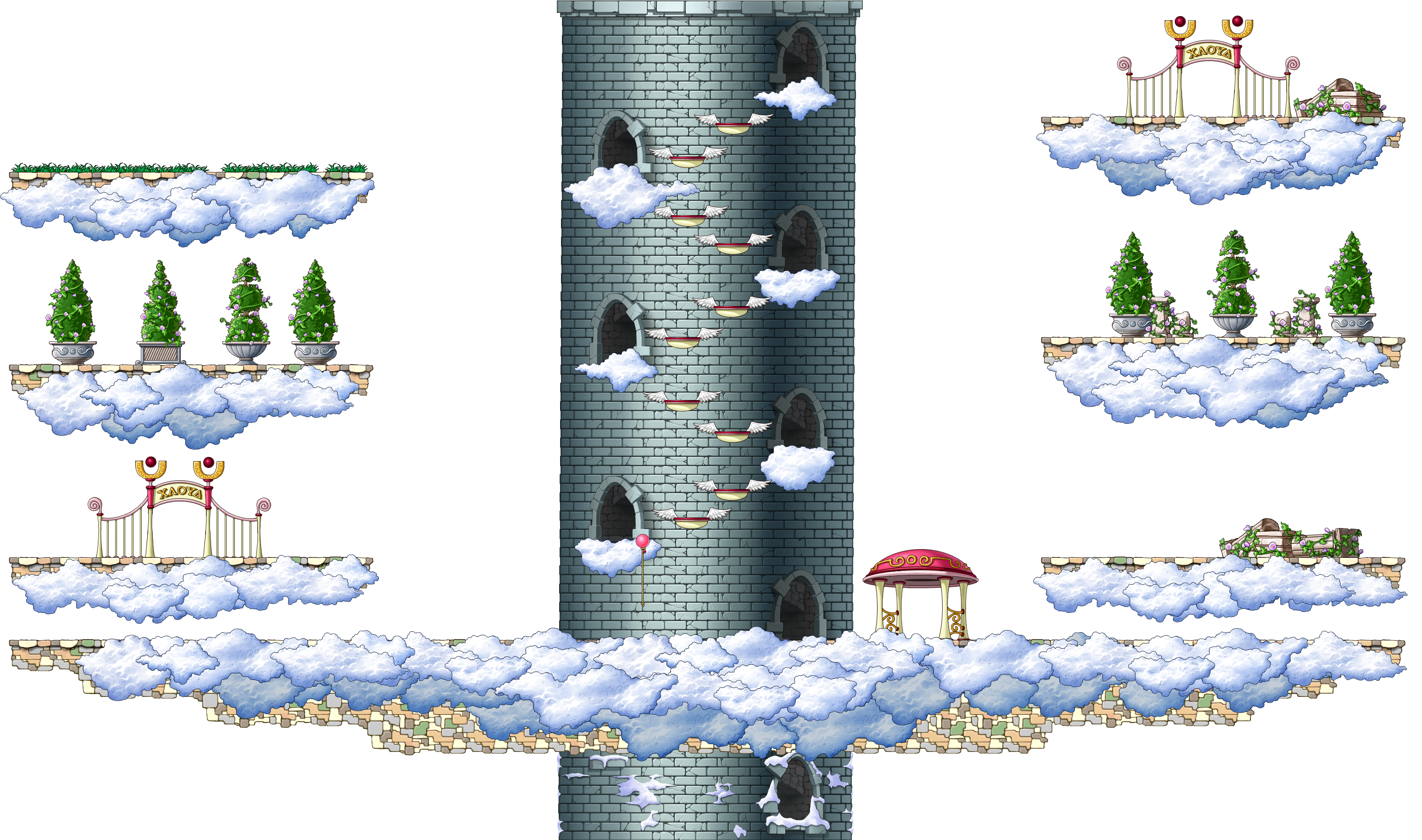 여신의 탑: 복도