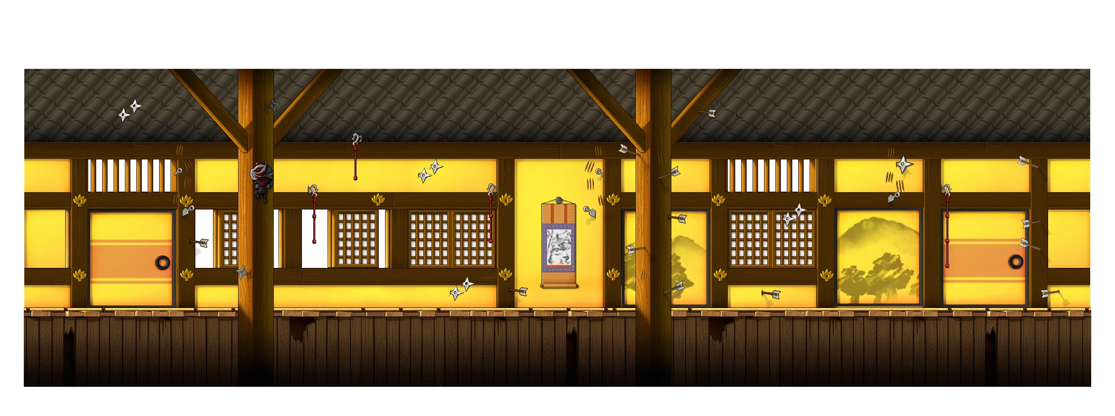 카에데 성 천수각 1층 맵